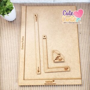 KIT MDF CRU - DOBRA FOLHA E GABARITOS ENCADERNAÇÃO