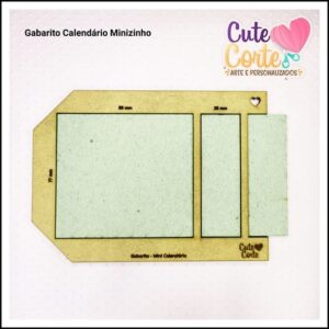 Gabarito para CALENDÁRIO MINIZINHO NQ