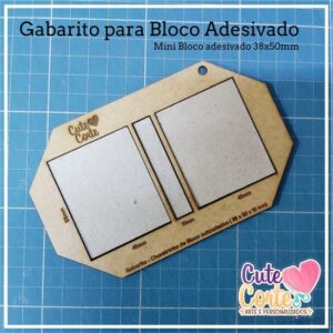 GABARITO - CHAVEIRO POST IT - MINI BLOCO ADESIVADO 38x50mm