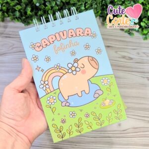 BLOCO DE ANOTAÇÕES - CAPIVARA FOFINHA