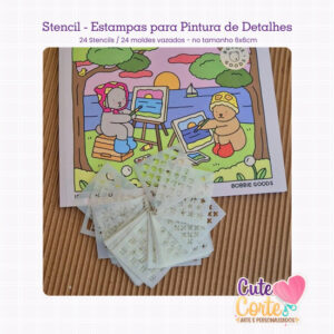 MINI CHAVEIRO STENCIL BOBBIE GOODS - 24 ESTAMPAS
