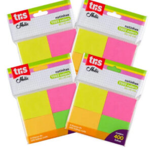 NOTA AUTOADESIVA COLORS HOLIC POP - POLY C/4 BLOCOS X 100 FOLHAS - TRIS