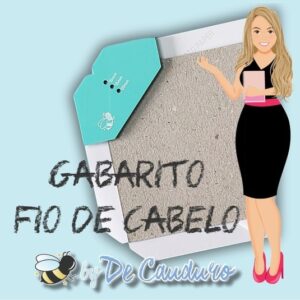 FIO DE CABELO COM GABARITO MARCAÇÃO PARA ILHÓS - ByDeCauduro