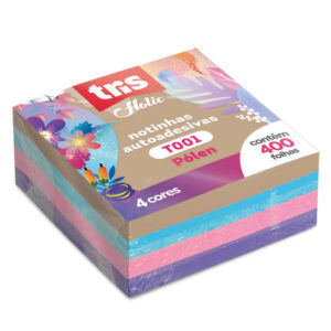 NOTA AUTOADESIVA - PÓLEN T001 HOLIC GARDEN - 50X50MM X 400 FOLHAS - TRIS