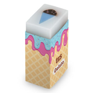 BORRACHA GELATO TRIS HOLIC - SORVETE - PAPELARIA FOFA